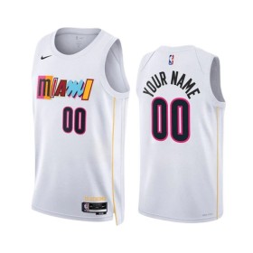Dres Miami Heat Prilagođeni Nike 2022-23 City Edition Bijela Swingman